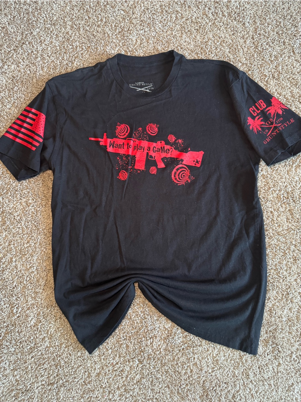 👻💀Men’s grunt style tee